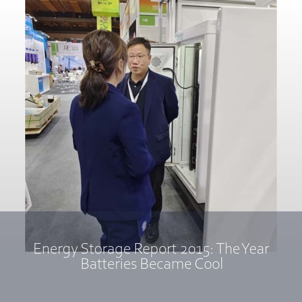 Energy Storage Report 2015: The Year Batteries Became Cool